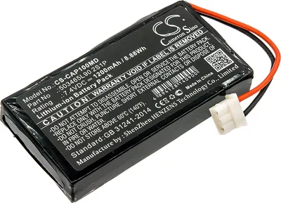 Image de TECHTEK Batterie compatible avec [CHARMCARE] ACCURO Pulse Oximeter, ACCURO TABLETOP PULSE OXIMETER remplace 503465L90 2S1P