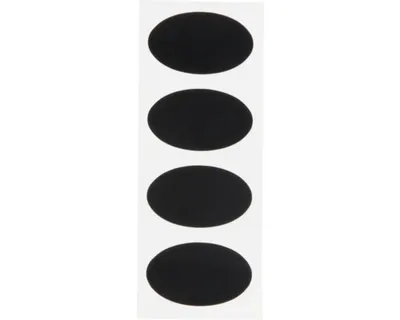 Produktbild von Securit CS-OVAL-8, 85 x 50 mm, Polyvinylchlorid (PVC), Schwarz