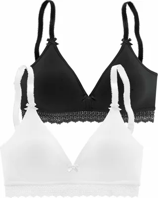 Produktbild von PETITE FLEUR Bralette-BH weiß+schwarz Größe 70 D