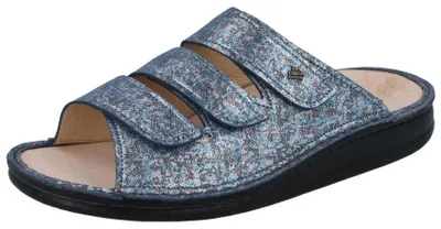 Productafbeelding van Finn Comfort Korfu, damenschoenen, slipper, leer, jeans (blauw), comfortabel - damenschoenen, slipper/teenslipper, blauw, leer (Sierra)
