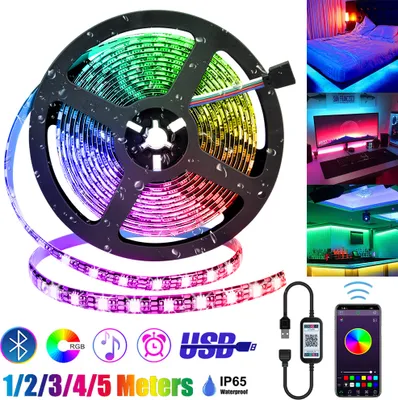 Obrázek produktu pro 5M Bluetooth LED pásky RGB LED pásek USB podsvícení TV hudba synchronizace pásek světla vodotěsný