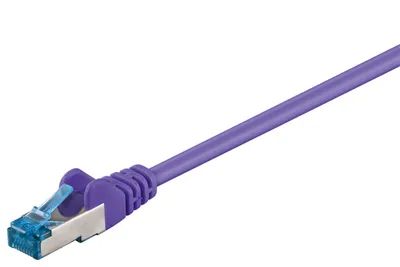 Immagine prodotto di Goobay 95608 Cavo patch CAT 6A, S/FTP (PiMF), viola, 1,5 m - LSZH senza alogeni, rame