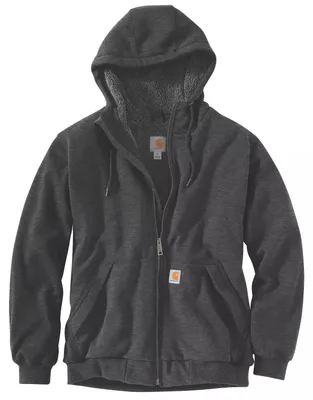 Produktbild von Carhartt Sherpa-Lined Midweight Full-Zip Sweatshirt Farbe: Dunkelgrau, Grösse: S