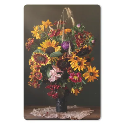 Produktbild von MuchoWow® Mauspad Mousepad Blumenstrauß - Farben - Stilleben 18x27 cm - Mousepads - Maus Mat - Pad - Mausunterlage