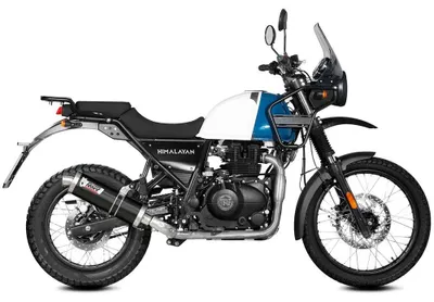 Imagen del producto de Escape oval MIVV, modelo slip-on, para ROYAL ENFIELD Scram 411