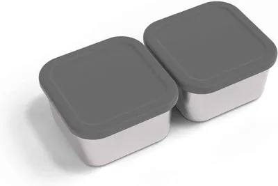 Produktbild von Elektrische Lunchbox - Roestvrijstahl, 2 Kompartimente, Luchtdicht, Uitneembar, Griß, Compact, Duurzaam
