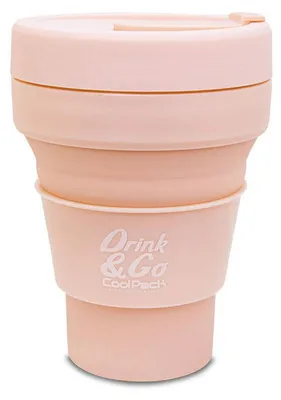 Zdjęcie produktu dla Kubek silikonowy 355 ml pastelowy powder peach