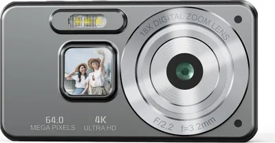 Immagine prodotto di INF Fotocamera Digitale HD con Schermo da 2.8 Pollici e Scheda TF da 32GB Nero