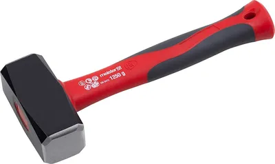 Productafbeelding van Meister Fäustel 1250g, fiberglassteel, GS-veiligheidshamer, hamer, breekhamer, stalen kop