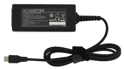 Immagine prodotto di Adattatore di corrente AC USB-C per laptop, 45W, colore nero