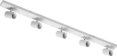 Produktbild von GTV - Deckenleuchte VENETO | moderne Beleuchtung für Büros, Wohnungen und Räume | Deckenlampen Deckenleuchten | 5 x GU10 | Rund | Weiss