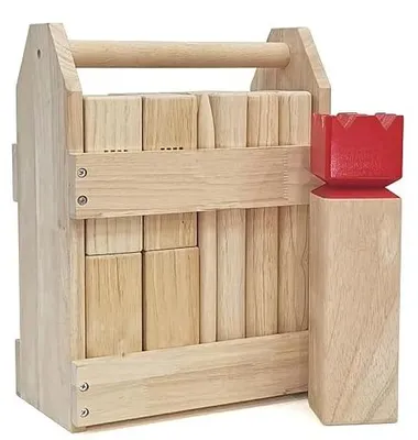 Zdjęcie produktu dla Kubb gra do rzucania drewno wikingów premium podwórko ogród