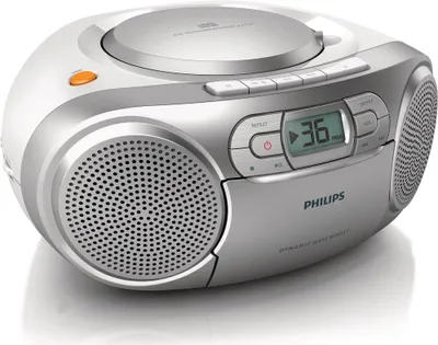Produktbild von Philips CD-Soundmachine mit Kassette und Radio AZ127/12, 2 kg, Grau, Tragbarer CD-Player