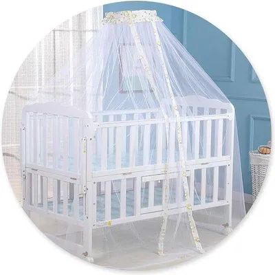 Produktbild von Famanu Mückennetz für Kinderbett - faltbar mit Kuppel (160 x 450 cm)
