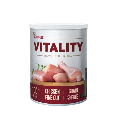 Obrázok produktu pre Akinu VITALITY Kuracie mäso jemne nasekané v konzerve pre mačky 400 g
