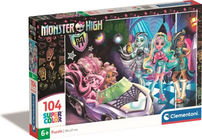 Image de Clementoni puzzle 104 pièces SuperKolor Monster High 25783