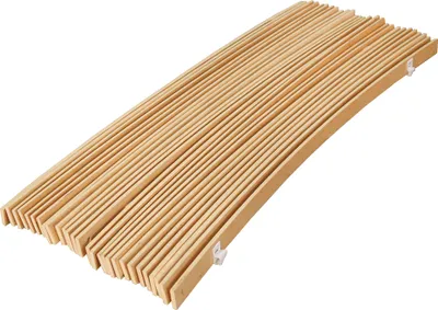 Produktbild von Lamelový rám Jopassy s 28 lamelami, biele topoľové masívne drevo, extrémne stabilný, 90x200 cm