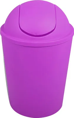 Immagine prodotto di MSV cestino per cosmetici Cestino con coperchio basculante da 5,5 litri in plastica viola