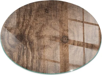 Obrázok produktu pre Sklenený podlahový panel pre Fi 80 cm - Krbový panel zo skla - Krbový panel zo skla - Ochranné sklo - Ochranný panel proti iskreniu - Sklenený podlahový panel proti ohňu - Tepelná ochrana - Ochrana podlahy zo skla - Prírodná kresba dreva