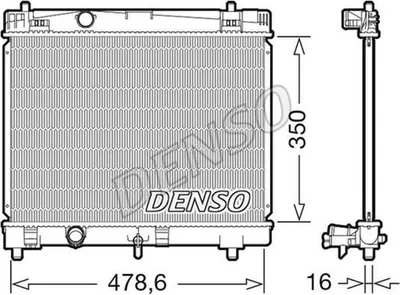 Produktbild von DENSO DRM50103 Kühler Wasserkühler Motorkühler für TOYOTA Yaris Schrägheck (P9) Yaris Schrägheck (P13) Yaris Schrägheck (P1) Yaris III Kastenwagen