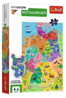Obrázek produktu pro Lernpuzzle - Deutschlandkarte Deutsche Version - 44 Teile