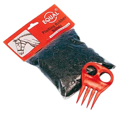 Image de Première - Rubans pour tresser les cheveux et peigne Noir  Noir Taille unique