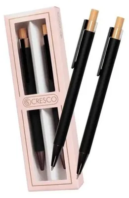 Produktbild von Kugelschreiber und Bleistift, Marke Diplomat, schwarz, Geschenkbox - Cresco