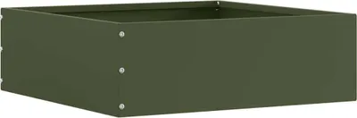 Image de Bordure de Pelouse Vert olive 40 x 40 x 13 cm Acier