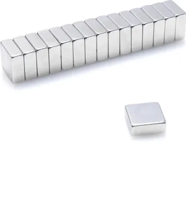 Obrázek produktu pro Neodymové magnety 10 x 10 x 4 mm N38 blokové pouzdro - 1 kus, extrémně silné, magnetické tabule, ledničky, tabule, kutilství