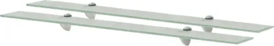 Produktbild von Schweberegale 2 Stk. Glas 90x20 cm 8 mm