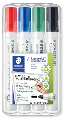 Productafbeelding van STAEDTLER Whiteboard-marker Lumocolor, ronde punt van ongeveer 2 mm, set met