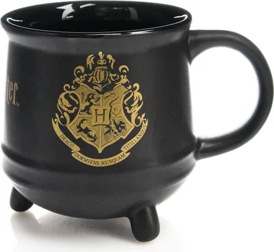 Zdjęcie produktu dla Harry Potter (Kolorowy Herb Hogwartu) Ceramiczny Kubek Z Kociołkiem