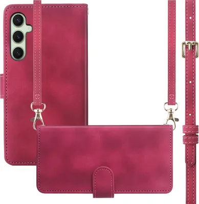 Image de imoshion Bibliothèque avec cordon pour le Samsung Galaxy S25 Plus - Rouge