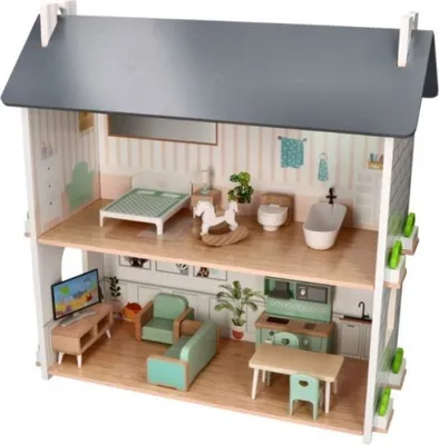 Produktbild von Dřevěný útulný domeček pro panenky - Adam Toys