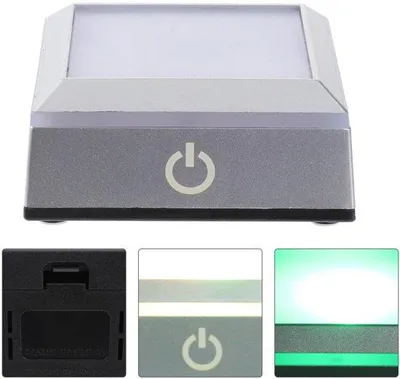 Obrázok produktu pre Malá štvorcová LED svietidelná objímka s držiakom meniaceho farbu