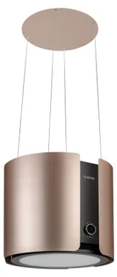 Zdjęcie produktu dla Klarstein Skyfall Smart - okap kuchenny, recyrkulacja/wyciąg, sterowanie za pomocą aplikacji i gestów, 45 x 42 cm (ØxW), 402 m³/h, 200 W, 3 poziomy, oświetlenie LED, złoty