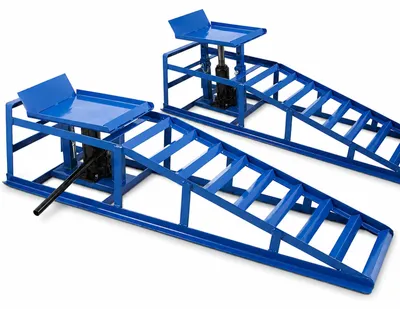 Produktbild von 2x Bituxx Auto PKW Auffahrrampen 2T mit Wagenheber Wartungsrampe Hebebühne 2000kg MS-15207