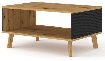 Produktbild von raumhirsch Eleganter Couchtisch LUXI 90 cm mit Ablage Wohnzimmertisch