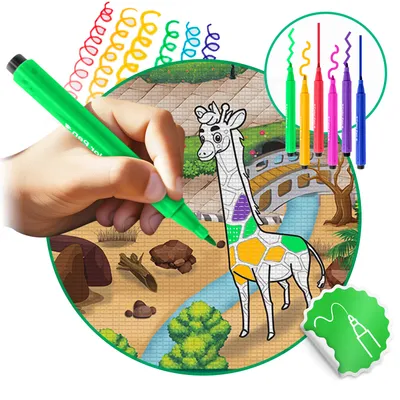 Obrázek produktu pro Mata piankowa do kolorowania zwijana 200 x 120 x 0,3 cm Ricokids RK-343