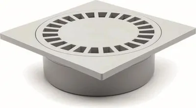 Produktbild von Hofablauf flach Bodenablauf Kellerablauf 250 x 250 mm Entwässerung Terrasse 221P