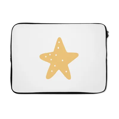 Produktbild von MuchoWow® Laptop Hülle 14 ZollStern - Mädchen - Jungen - Punkte - Kinder Laptoptasche - Laptoptasche - Stoßsicher - Schutzhaube