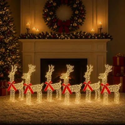 Imagen del producto de Ventieneo navideño, 6 unidades. 160 LEDs, luz blanca cálida