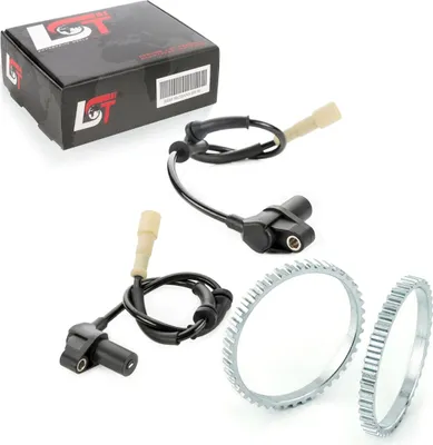 Produktbild von 2x ABS-Sensor und ABS-Ring Set Vorderachse 44 Zähne für RENAULT CLIO II bis 2002