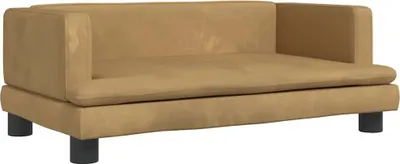 Obrázek produktu pro vidaXL Pelíšek pro psy hnědý 80x45x30 cm Velvet
