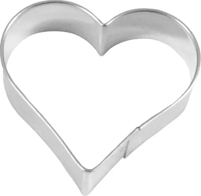Produktbild von BIRKMANN Ausstechform Herz, 6,5 cm, Weißblech, mit brilliantem Glanz, handgelötet, 130104