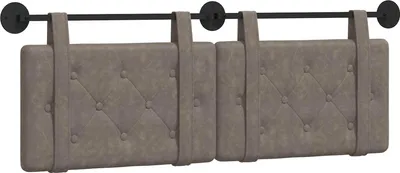 Image de vidaXL Tête de lit suspendue GrisPolyuréthanestyle antique
