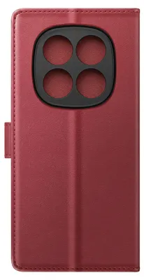 Image de Mayaxess, étui 2 en 1 portefeuille pour Redmi Note 15 Pro Plus 5G, avec coque amovible, couleur bordeaux