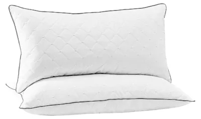 Feder-Daunenkissen 40x80cm, 2er-Set, 100% Baumwolle, Öko-Tex