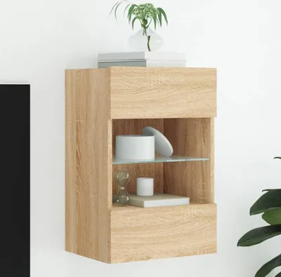 Immagine prodotto di Maison Exclusive - Mobile TV con luci LED in rovere Sonoma 40x30x60,5 cm