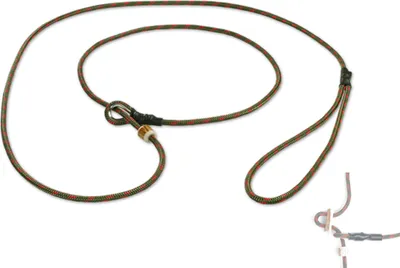 Produktbild von Mystique® Field trial Moxonleine 4mm mit Zugbegrenzung 130cm grün/rot
